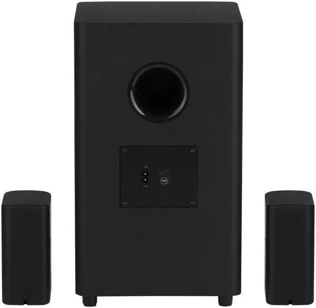 Alt view image 4 of 7 - Monoprice SB-600 Dolby Atmos 5.1.2 Soundbar with Wireless Subwoofer & Wireless Satellite Speakers, HDMI Inputs, eArc, Bluetooth, Toslink, Coax, Remote