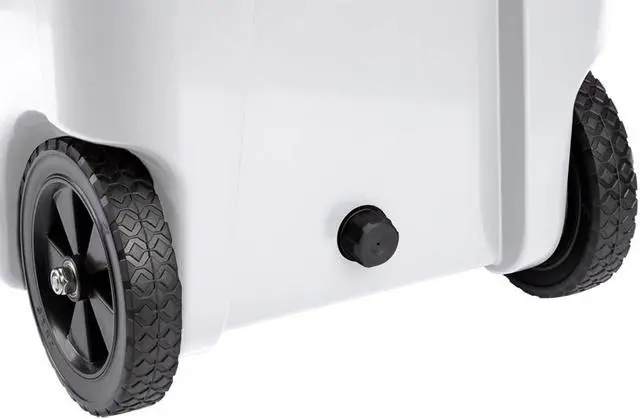 Alt view image 5 of 6 - Monoprice Portable Wheeled Emperor Cooler 50 Liter Cooler, White, Built‑in Bottle Opener, For Beach Trips, BBQs, Camping, Fishing, Picnics, Tailgating, Pool Parties - Pure Outdoor Collection