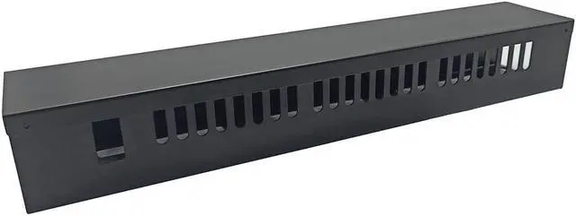 Alt view image 3 of 7 - Monoprice 2U 19in Metal Rackmount Cable Management Panel, Protects Cables, Promotes Good Airflow, Easy Grouping of Cables, Cable Organization