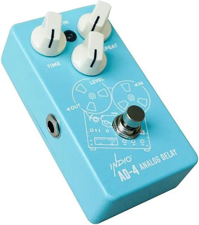 Alt view image 3 of 5 - Monoprice AD-4 True Bypass Vintage Analog Delay Guitar Effect Pedal - Indio Series