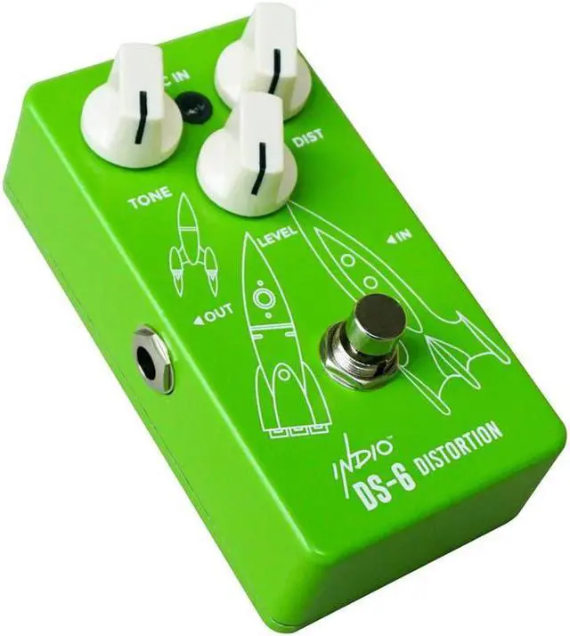 Alt view image 2 of 5 - Monoprice DS-6 True Bypass Analog Vintage Distortion Full-size Guitar Effect Pedal - Indio Series