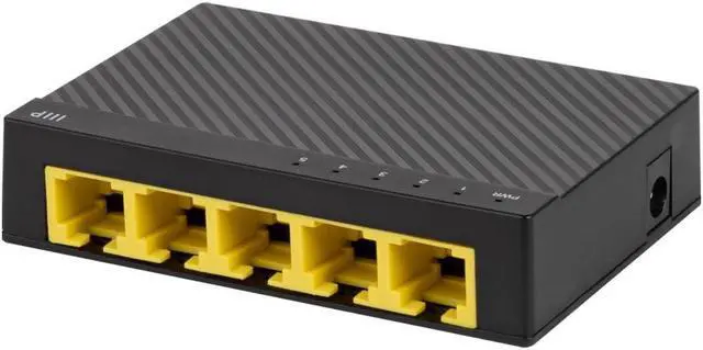 Alt view image 2 of 7 - Monoprice 5-Port 10/100/1000Mbps Gigabit Ethernet Unmanaged Switch