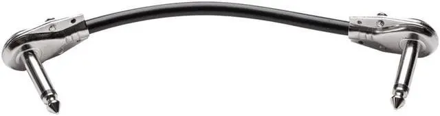 Alt view image 2 of 6 - Monoprice Low Profile 6in Guitar Effects Pedal and Pedalboard Patch Cable (6-Pack) RightAngle 1/4 Inch TS, 24AWG Wire Gauge - Indio Series