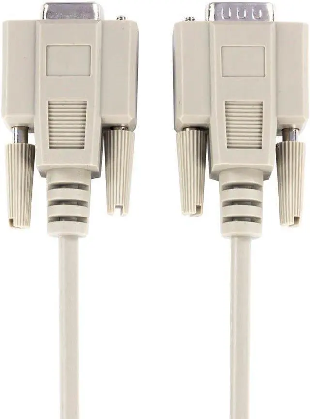 Alt view image 4 of 6 - Monoprice 10ft Molded DB9 Male/Female Serial Cable