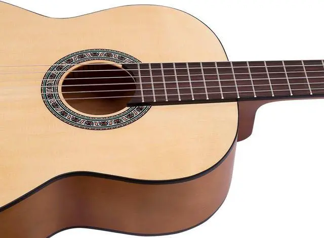 Alt view image 5 of 6 - Monoprice Full-Size 4/4 Spruce Top Classical Nylon String Guitar Bundle with Complete Accessories and Gig Bag, For Adults and Children Over 11 - Idyllwild Series