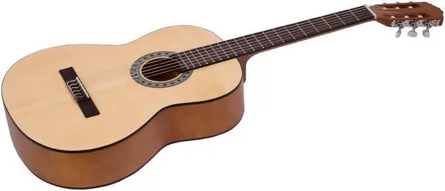 Alt view image 4 of 6 - Monoprice Full-Size 4/4 Spruce Top Classical Nylon String Guitar Bundle with Complete Accessories and Gig Bag, For Adults and Children Over 11 - Idyllwild Series