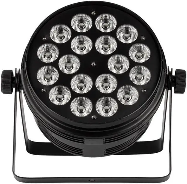 Alt view image 2 of 6 - Monoprice 18x 10-Watt RGBW 4-in-1 LED Flat Par Stage Light | For Bands, DJs, Banquets, Weddings - Stage Right Series