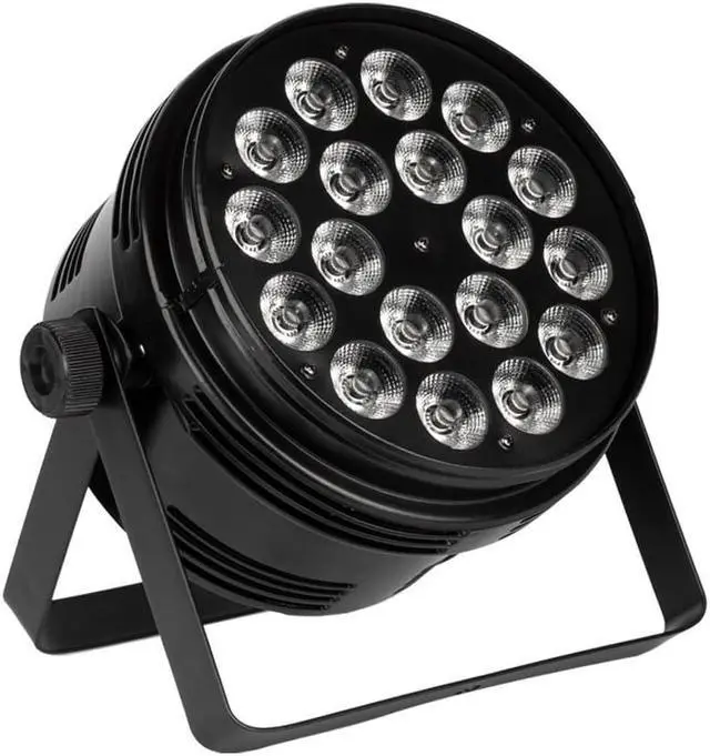 Alt view image 4 of 6 - Monoprice 18x 10-Watt RGBW 4-in-1 LED Flat Par Stage Light | For Bands, DJs, Banquets, Weddings - Stage Right Series