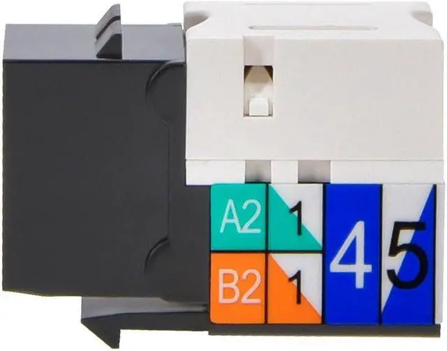 Alt view image 6 of 11 - Monoprice Cat5e Punch Down Keystone Jack - Orange