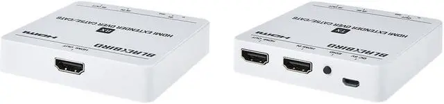Alt view image 2 of 14 - Monoprice Blackbird 4K HDMI Extender over Ethernet, CAT5e/6/7, 70m, HDMI Loop Out, Smart EDID, Power over Cable (PoC)