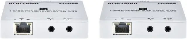 Alt view image 3 of 14 - Monoprice Blackbird 4K HDMI Extender over Ethernet, CAT5e/6/7, 70m, HDMI Loop Out, Smart EDID, Power over Cable (PoC)