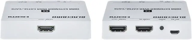 Alt view image 4 of 14 - Monoprice Blackbird 4K HDMI Extender over Ethernet, CAT5e/6/7, 70m, HDMI Loop Out, Smart EDID, Power over Cable (PoC)