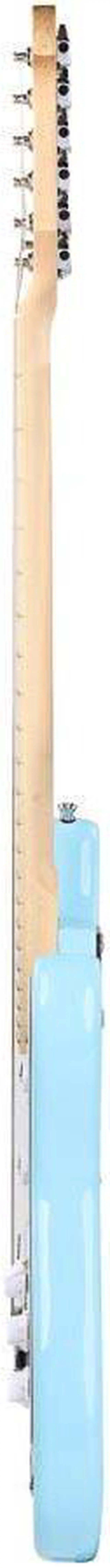 Alt view image 3 of 6 - Monoprice Cali DLX Plus Solid Ash Electric Guitar | Wilkinson Bridge and Pickups, with Gig Bag, Right Orientation, Light Blue with Maple Fretboard - Indio Series
