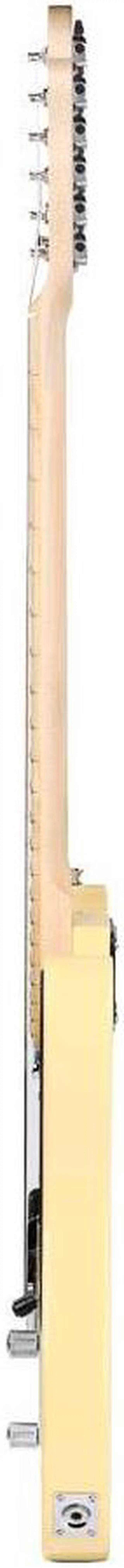 Alt view image 4 of 6 - Monoprice Retro DLX Plus Solid Ash Electric Guitar | Right Orientation, Wilkinson Bridge and SS Pickups, with Gig Bag, Blonde with Maple Fretboard - Indio Series