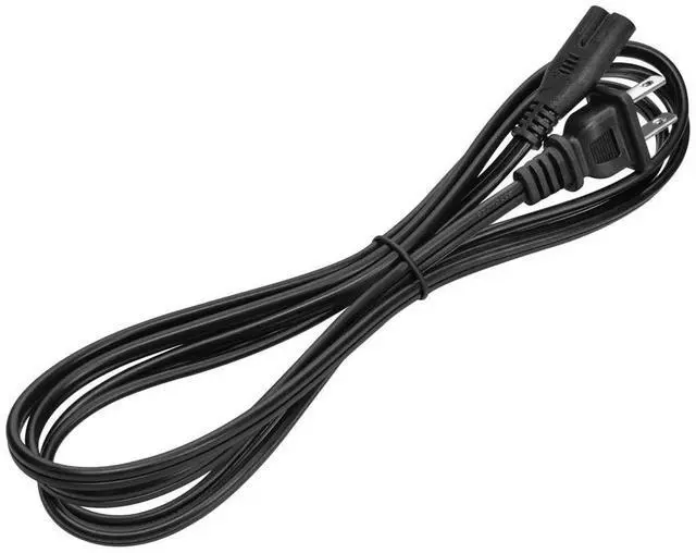Alt view image 8 of 11 - Monoprice 6ft 18AWG AC Power Cord Cable w/o Polarized, 10A (NEMA 1-15P to IEC-320-C7)