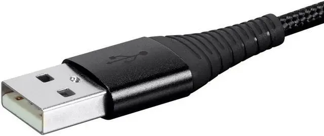Alt view image 5 of 6 - Monoprice Nylon Braided USB C to USB A 2.0 Cable - 3 Pack (1.5ft, 3ft, 6ft) - Black | Type C, Durable, Fast Charge for Samsung Galaxy S10/ Note 8, LG V20 and - AtlasFlex Series
