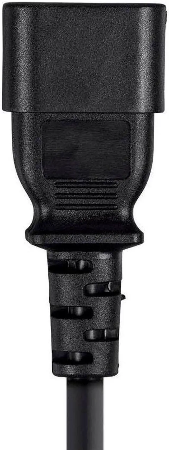 Alt view image 6 of 6 - Monoprice Extension Cord - 25 Feet - Black, IEC 60320 C14 to IEC 60320 C13, 18AWG, 10A, 3-Prong, SVT, For Powering Computers, Monitors, Peripherals