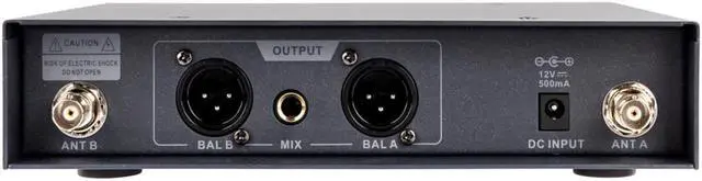 Alt view image 3 of 12 - Monoprice 200-Channel UHF Dual Lavalier Wireless Microphones System, For Church Services, Business Meetings, or Karaoke Singing - Stage Right Series