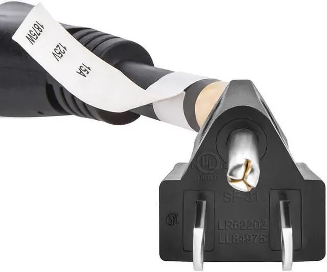 Alt view image 7 of 14 - Monoprice 14inch 14AWG Power Cord Splitter Cable, 15A (NEMA 5-15P to 2x NEMA 5-15R)