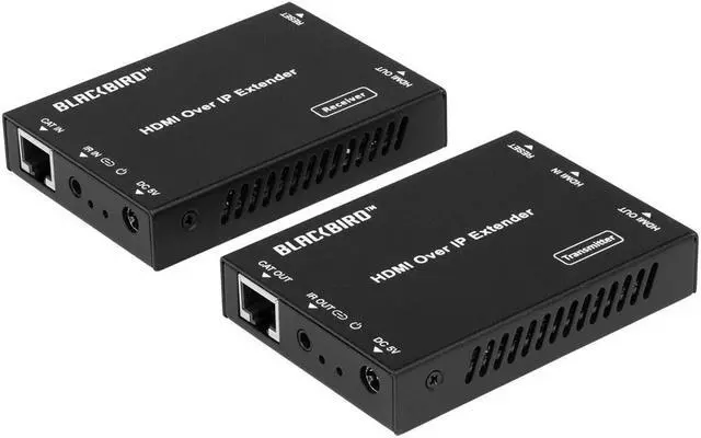 Main image of Monoprice Blackbird H.265 HDMI over IP Kit Splitter System and Extender Up to 150m 1080p, Distribute Full HD Video to Distances Up to 492 Feet (150 Meters) Over Your Existing Gigabit Ethernet Network
