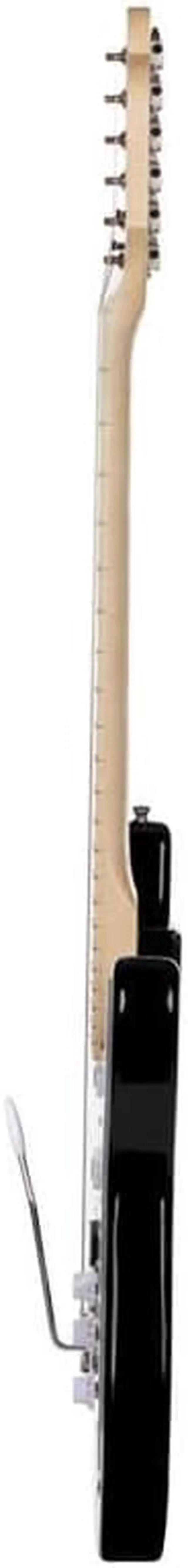 Alt view image 2 of 6 - Monoprice Cali Classic HSS Electric Guitar with Gig Bag - Black Body, White Pickguard, Maple Fretboard, Easy to Play, Stage Ready For Performance - Indio Series