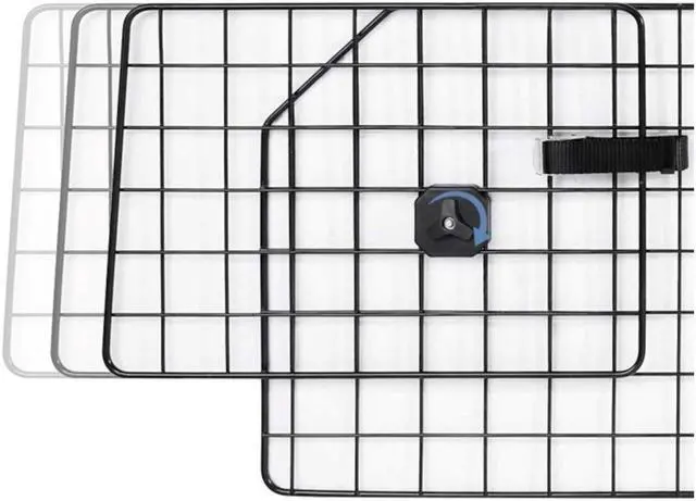 Alt view image 4 of 5 - MPM Dog Car Barrier, Adjustable Large Pet Gate Divider, Cargo Area, Universal-Fit Heavy-Duty Wire Mesh Dog Guard, Safety Travel Car Accessories, for SUVs, Van, Vehicles, Truck Cargo Area