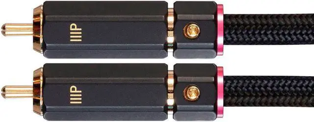 Alt view image 5 of 6 - Monoprice Audio Cable - 6 Feet - Black | RCA to 2 RCA Pigtail Cable, Male to Male, Gold Plated Connectors, Double Shielded With Copper Braiding - Onix Series