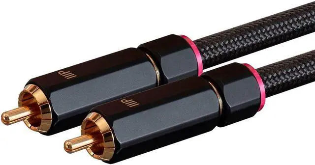 Alt view image 3 of 4 - Monoprice Audio Cable - 3 Feet - Black | Male RCA Two Channel Stereo Audio Cable, Gold Plated Connectors, Double Shielded With Copper Braiding - Onix Series