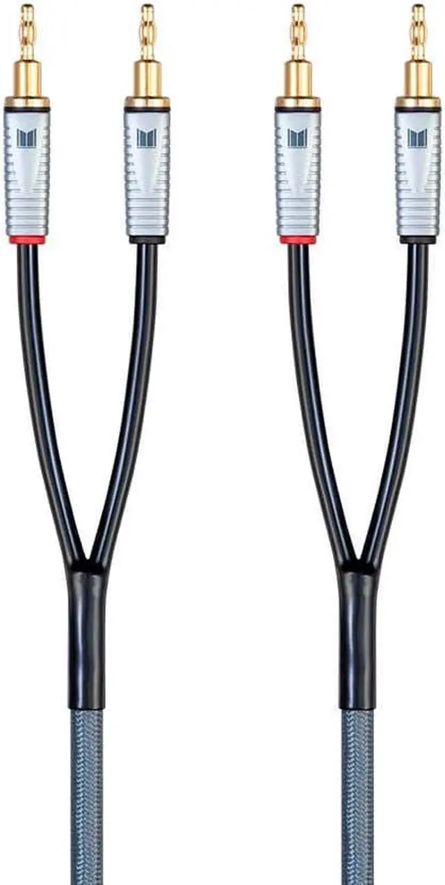 Alt view image 2 of 4 - Monolith Multi-Strand Conductors Speaker Wire - 10 Feet - Pair, PE Insulated, 14AWG, Oxygen Free Copper With Gold Plated Banana Plug Connectors