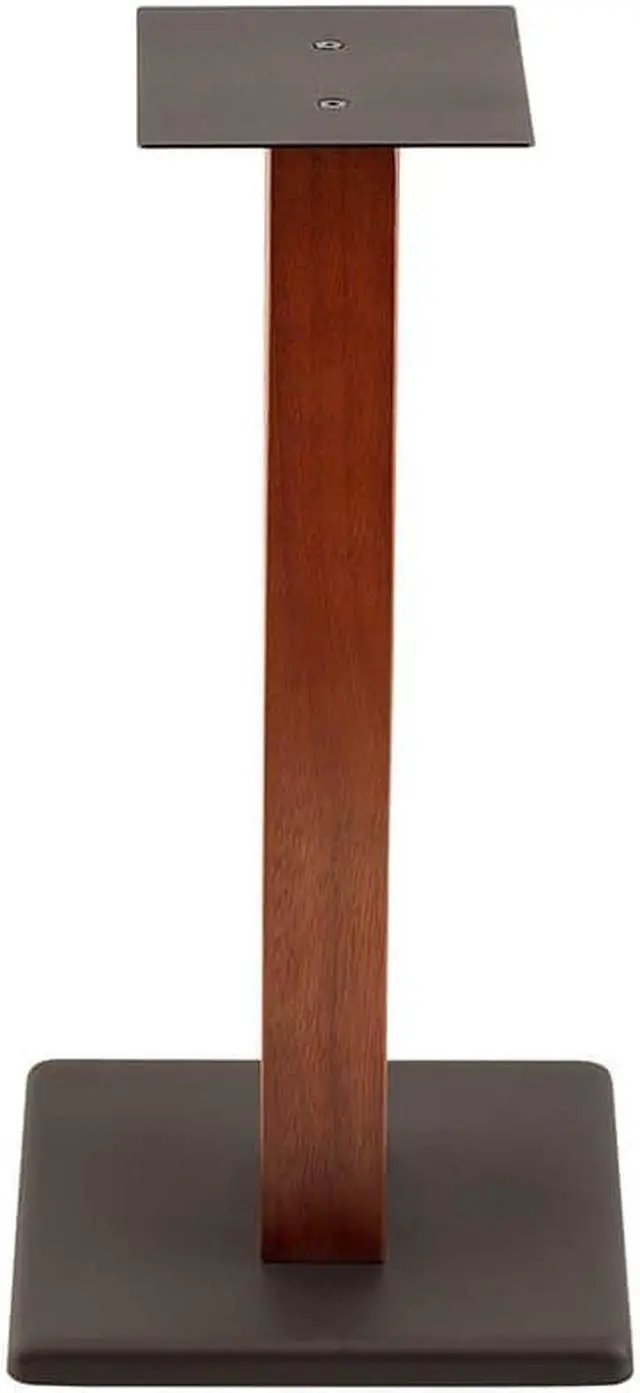 Alt view image 4 of 6 - Monoprice Monolith 18in Speaker Stands, Cherry (Each) Hold Speakers Weighing Up To 50 Pounds, Adjustable Floor Spikes, Perfect For Center or Bookshelf Speakers