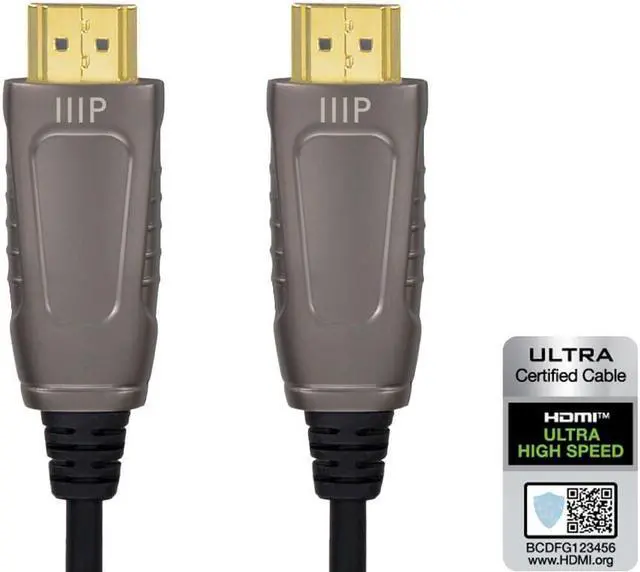 Alt view image 2 of 7 - Monoprice SlimRun AV 8K Certified Ultra High Speed Active HDMI Cable - 20 Meters (65ft) CMP Plenum rated, HDMI 2.1, AOC