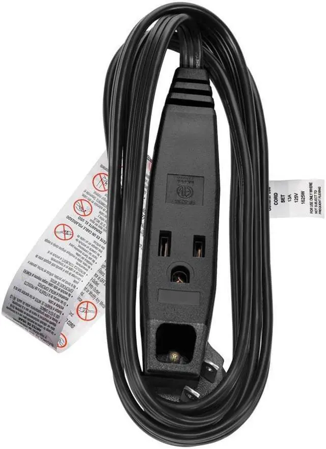 Alt view image 5 of 7 - Monoprice 3-Prong Power Cord - 6 Feet - Black, IEC 60320 C20 to IEC 60320 C13, 14AWG, 15A, For Powering Computers, Monitors, and Other Essential Peripherals