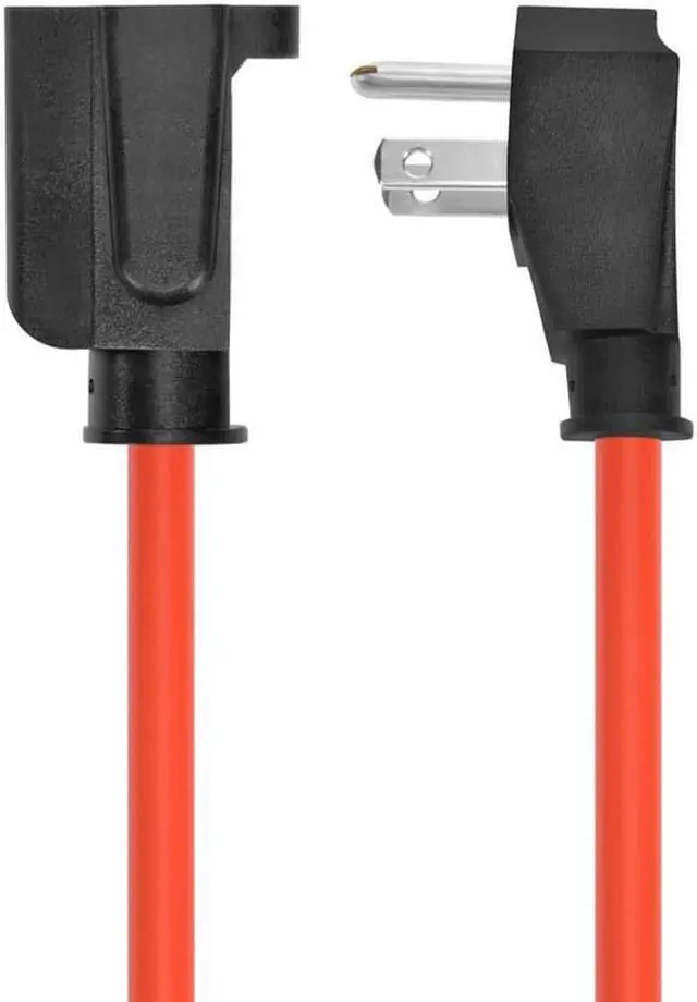 Alt view image 2 of 7 - Monoprice Coiled Power Extension Cord, 16AWG, 13A, SJT, Orange, Expands from 3ft to 10ft