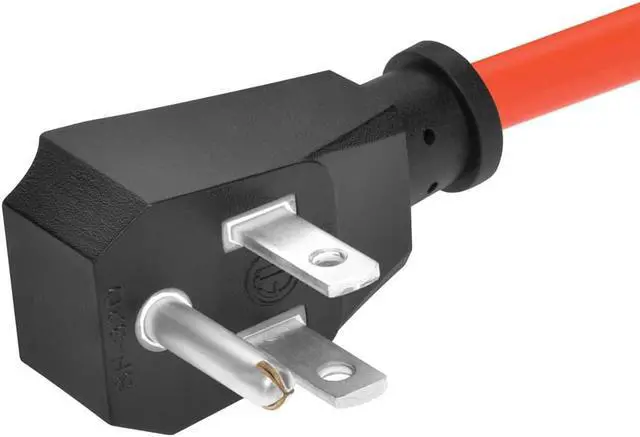 Alt view image 3 of 7 - Monoprice Coiled Power Extension Cord, 16AWG, 13A, SJT, Orange, Expands from 3ft to 10ft