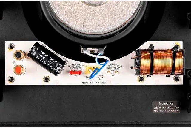 Alt view image 5 of 6 - Monolith M-IWSUB8 8in In-Wall Subwoofer | Passive, Magnetic, Paintable Grille, Easy Install, Adds Powerful Bass To Your In Wall or In Ceiling Home Theater System