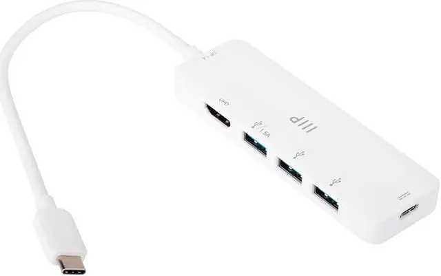 Main image of Monoprice 5-in-1 USB-C to 4K HDMI Display Adapter and USB Hub (4K@60Hz) Fast Charge, 100W PD 3.0, Docking Station Dongle for MacBook Air Pro and More