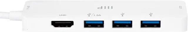 Alt view image 2 of 5 - Monoprice 5-in-1 USB-C to 4K HDMI Display Adapter and USB Hub (4K@60Hz) Fast Charge, 100W PD 3.0, Docking Station Dongle for MacBook Air Pro and More