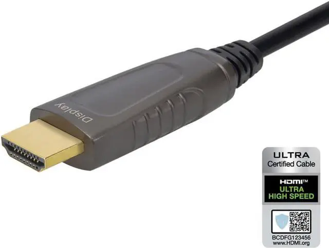 Alt view image 7 of 8 - Monoprice 8K Certified Ultra High Speed Active HDMI Cable - 10 Meters (32 Feet) HDMI 2.1, AOC, for PlayStation 5, Xbox Series X, Xbox Series S - SlimRun AV Series