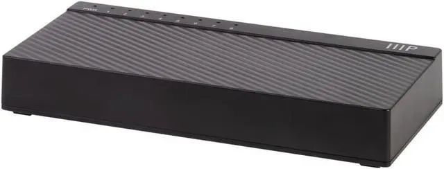 Alt view image 4 of 6 - Monoprice 8-Port 10/100/1000Mbps Gigabit Ethernet Unmanaged Desktop Switch, RJ45, IEEE 802.3ab, Cat5e, Plug and Play, Fanless Design, for Gaming and Streaming