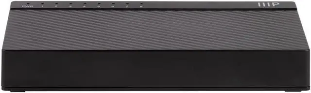 Alt view image 5 of 6 - Monoprice 8-Port 10/100/1000Mbps Gigabit Ethernet Unmanaged Desktop Switch, RJ45, IEEE 802.3ab, Cat5e, Plug and Play, Fanless Design, for Gaming and Streaming