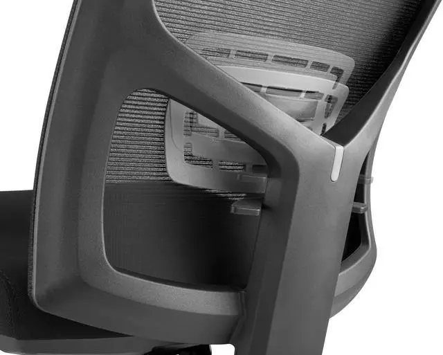 Alt view image 5 of 6 - Monoprice WFH Ergonomic Office Chair withFoam Seat, Adjustable Headrest, Lumbar Support, Armrests, Backrest - Workstream Collection