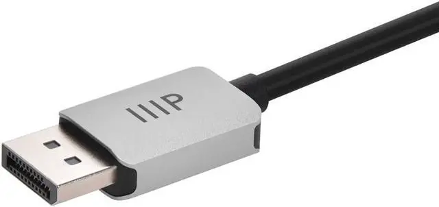 Alt view image 3 of 6 - Monoprice DisplayPort 1.4 Cable to 8K HDMI - 6 Feet | 32AWG, 8K@60Hz, Up To 32.4Gbps Bandwidth, For Video Game Console, Gaming Monitor, Apple TV, or Laptop Computer