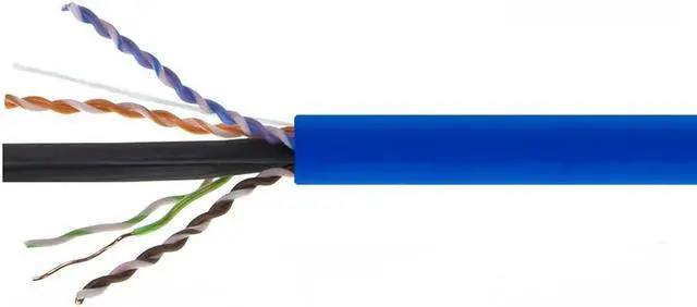Alt view image 4 of 6 - Monoprice Cat6A Plenum Bulk Cable - 500 Feet - Blue | UL, Solid, 650MHz, UTP, CMP, Bare Copper, 10G, 23AWG, TAA, For Computer Networking Cable, LAN, Modem, Router