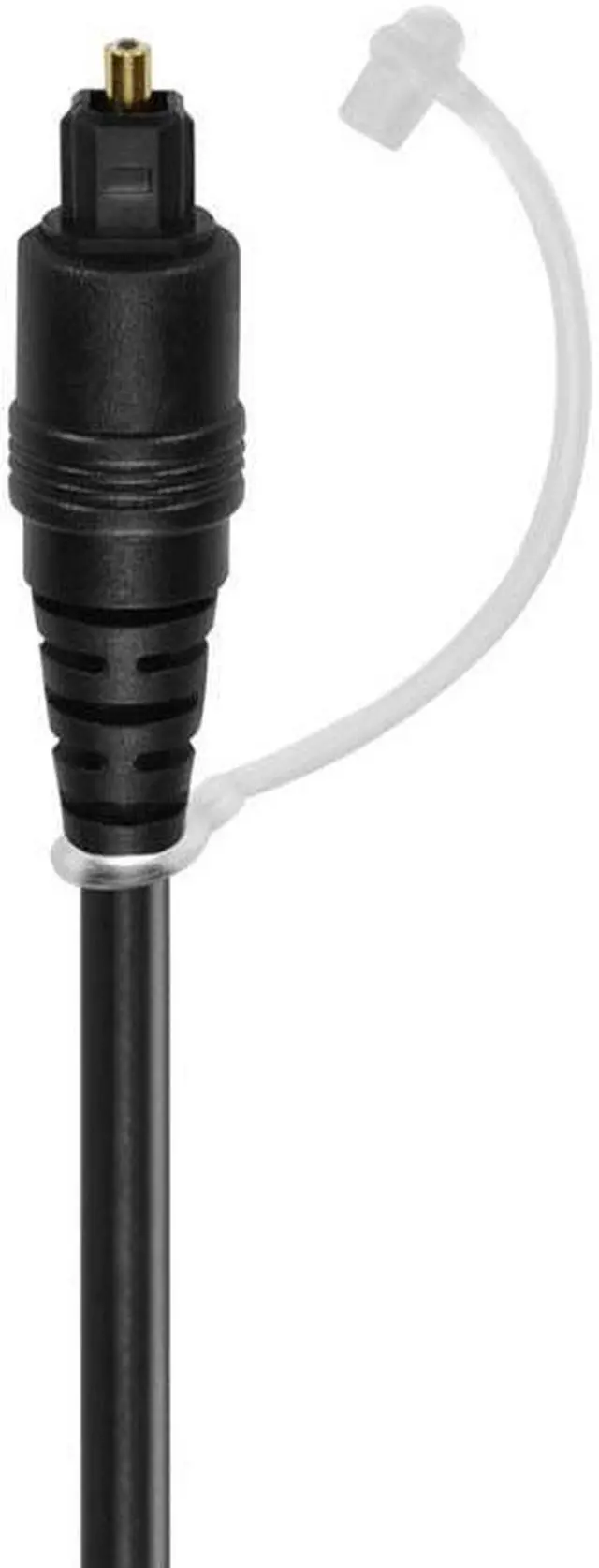Alt view image 6 of 8 - Monoprice Digital Optical Audio Cable - 6 Feet - TosLink to Mini TosLink Male/Male, 5.0mm Outside Diameter, Gold plated ferrule