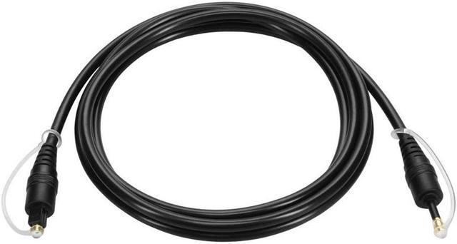 Alt view image 8 of 8 - Monoprice Digital Optical Audio Cable - 6 Feet - TosLink to Mini TosLink Male/Male, 5.0mm Outside Diameter, Gold plated ferrule