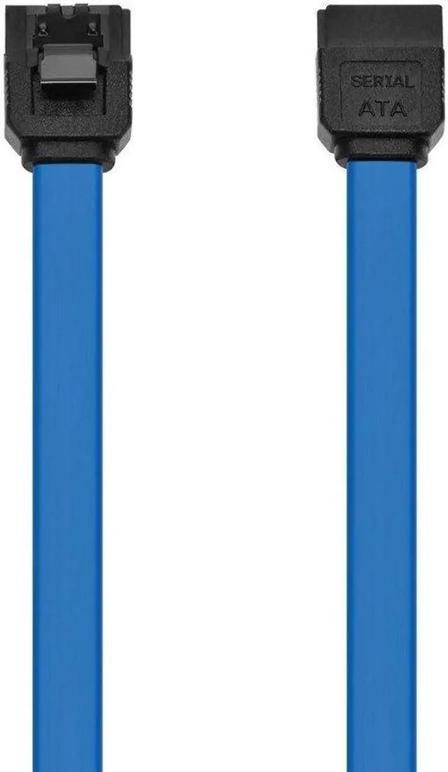 Alt view image 4 of 6 - Monoprice SATA III Straight 6Gbps SATA 3 Cable - 18in - Blue (10-Pack) with Locking Latch, Compatible with SATA HDD, SSD, CD Driver, CD Writer