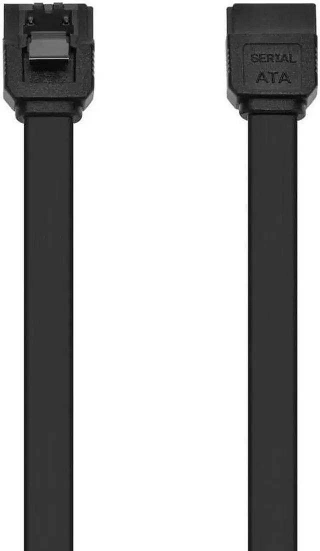 Alt view image 5 of 7 - Monoprice 18-inch SATA III 6.0 Gbps Cable w/Locking Latch - Black