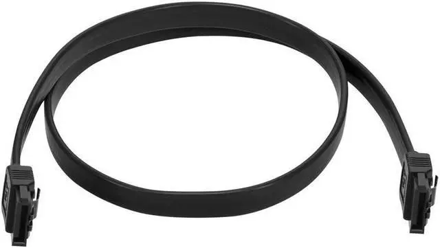 Alt view image 7 of 7 - Monoprice 18-inch SATA III 6.0 Gbps Cable w/Locking Latch - Black