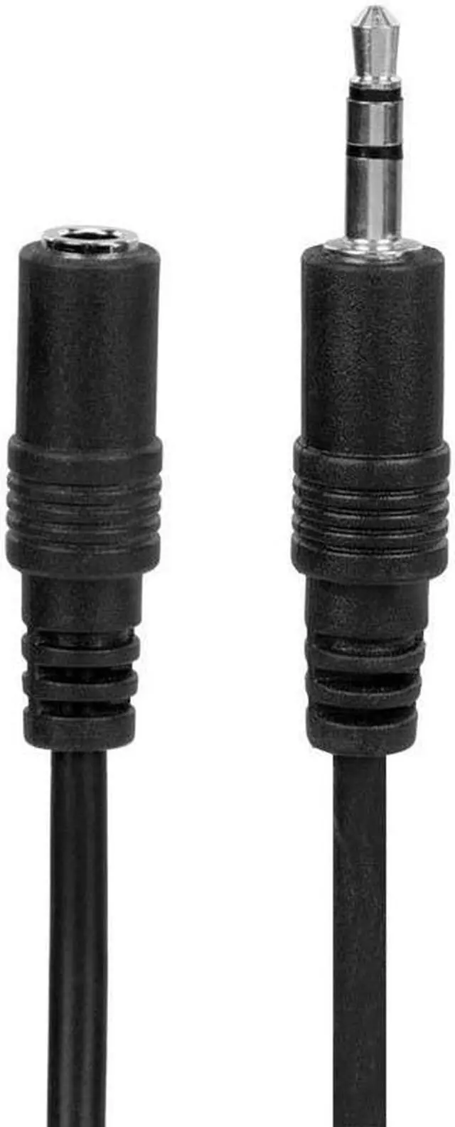 Alt view image 10 of 11 - Monoprice Stereo Extension Cable - 25 Feet - Black | 3.5mm Plug/Jack Male/Female