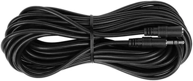 Alt view image 11 of 11 - Monoprice Stereo Extension Cable - 25 Feet - Black | 3.5mm Plug/Jack Male/Female